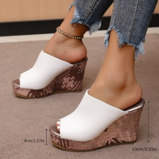 Women's Fashion European And American Style Roman Wedge Shoes