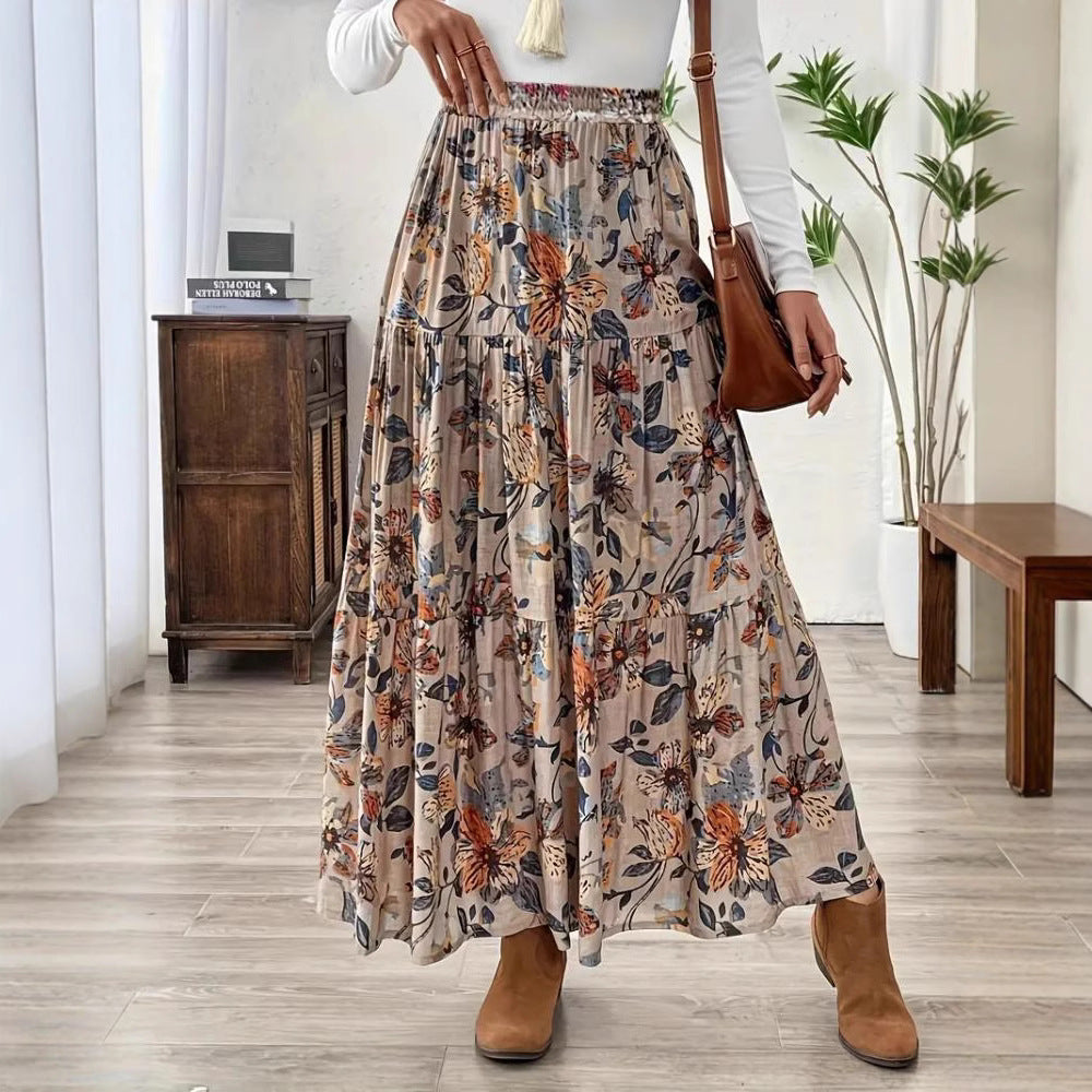 Printed Casual Bohemian Skirt