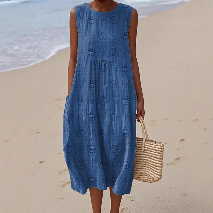 Women's Fashionable Loose All-match 3D Printing Dress