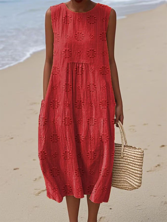 Women's Fashionable Loose All-match 3D Printing Dress