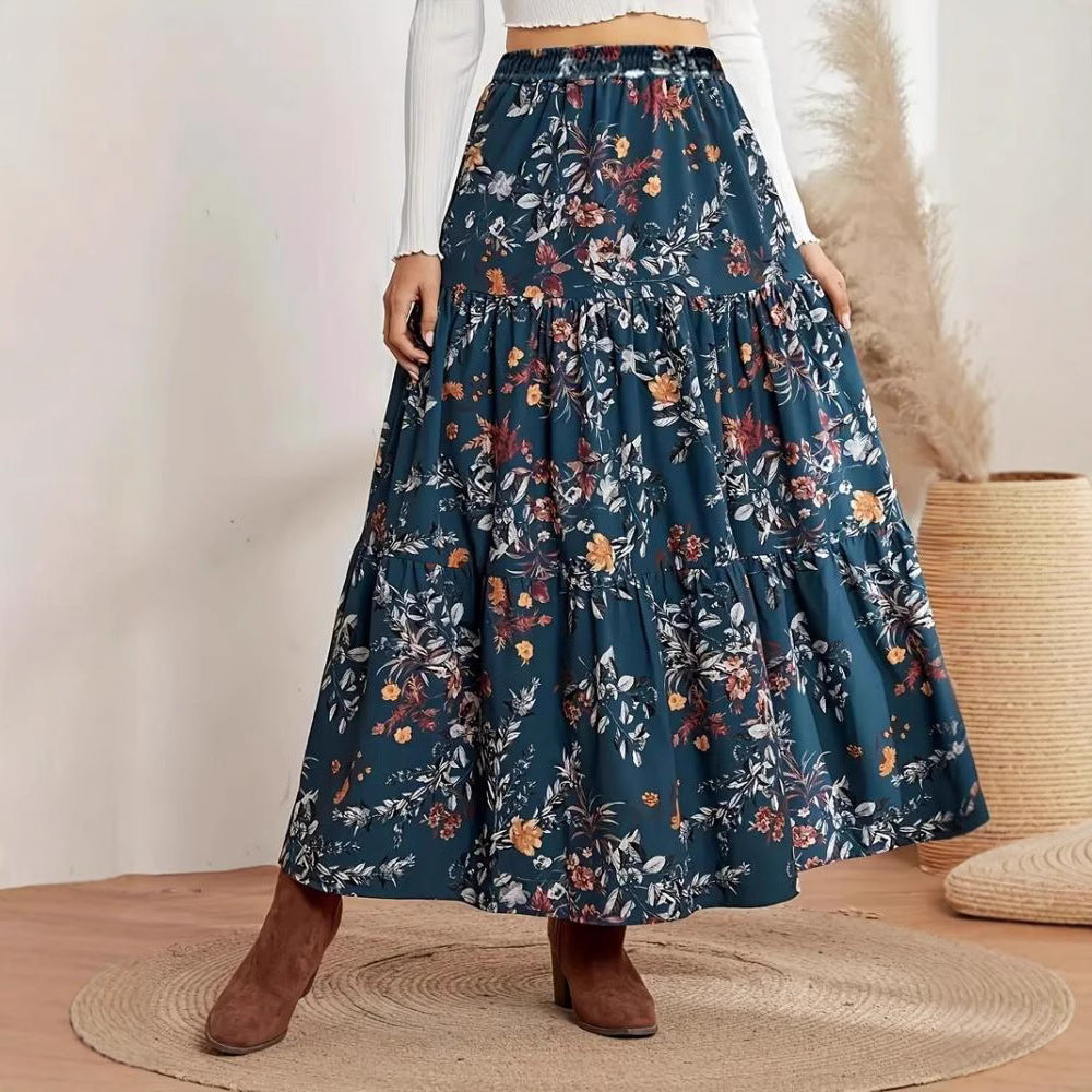 Printed Casual Bohemian Skirt