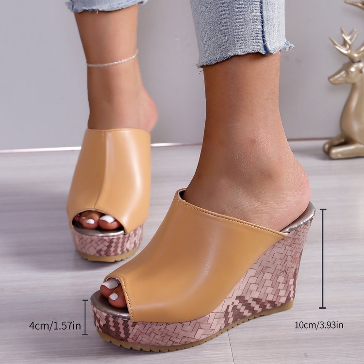 Women's Fashion European And American Style Roman Wedge Shoes