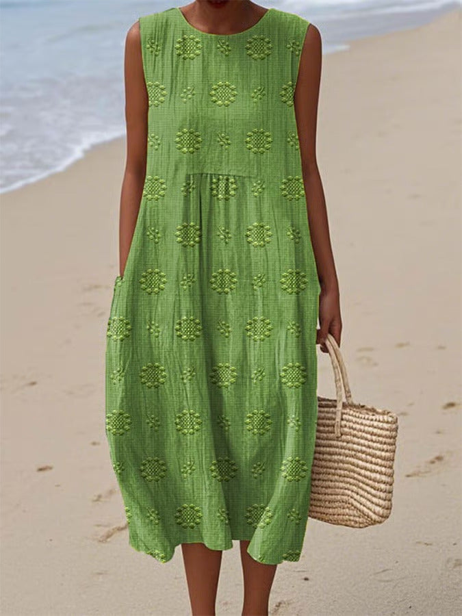 Women's Fashionable Loose All-match 3D Printing Dress