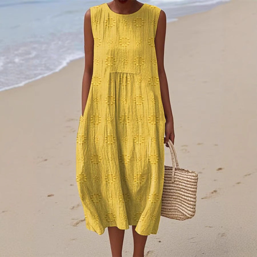 Women's Fashionable Loose All-match 3D Printing Dress