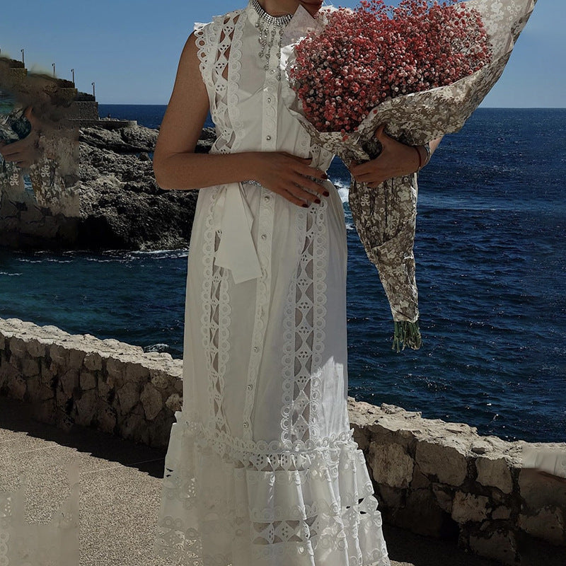 Embroidery Stitching Dress