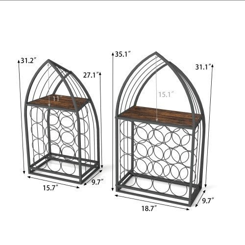 Household Universal Simple Two-piece Sailboat Shaped Wine Cabinet Rack
