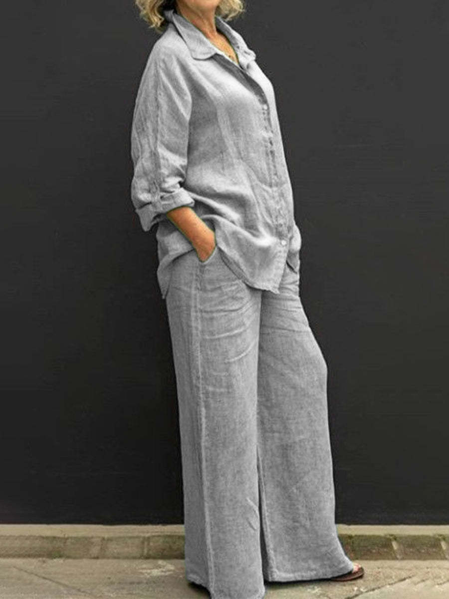 Women's Casual Urban Shirt Set
