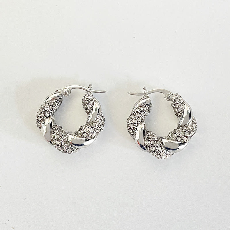 Zircon Earrings Graceful Earrings Design Sense