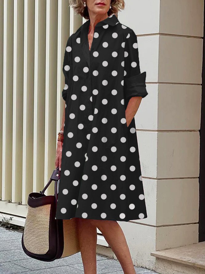 Printed Mid-length Dress