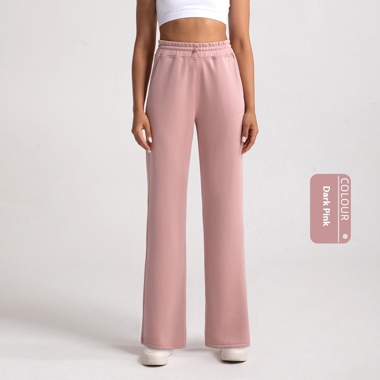 Sports Wide-leg Pants Women's Stone Washed Modal Loose Straight