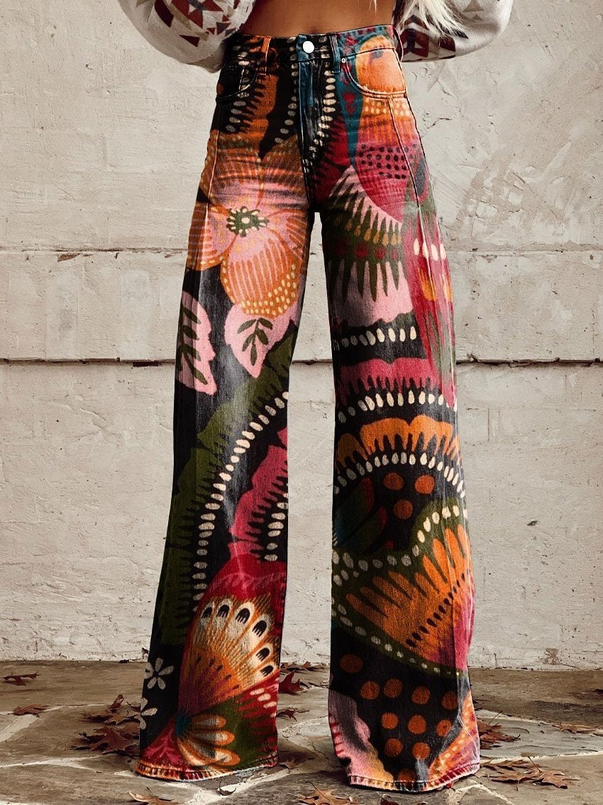 Plus Size Women's Casual Pants Thin Imitation Jeans