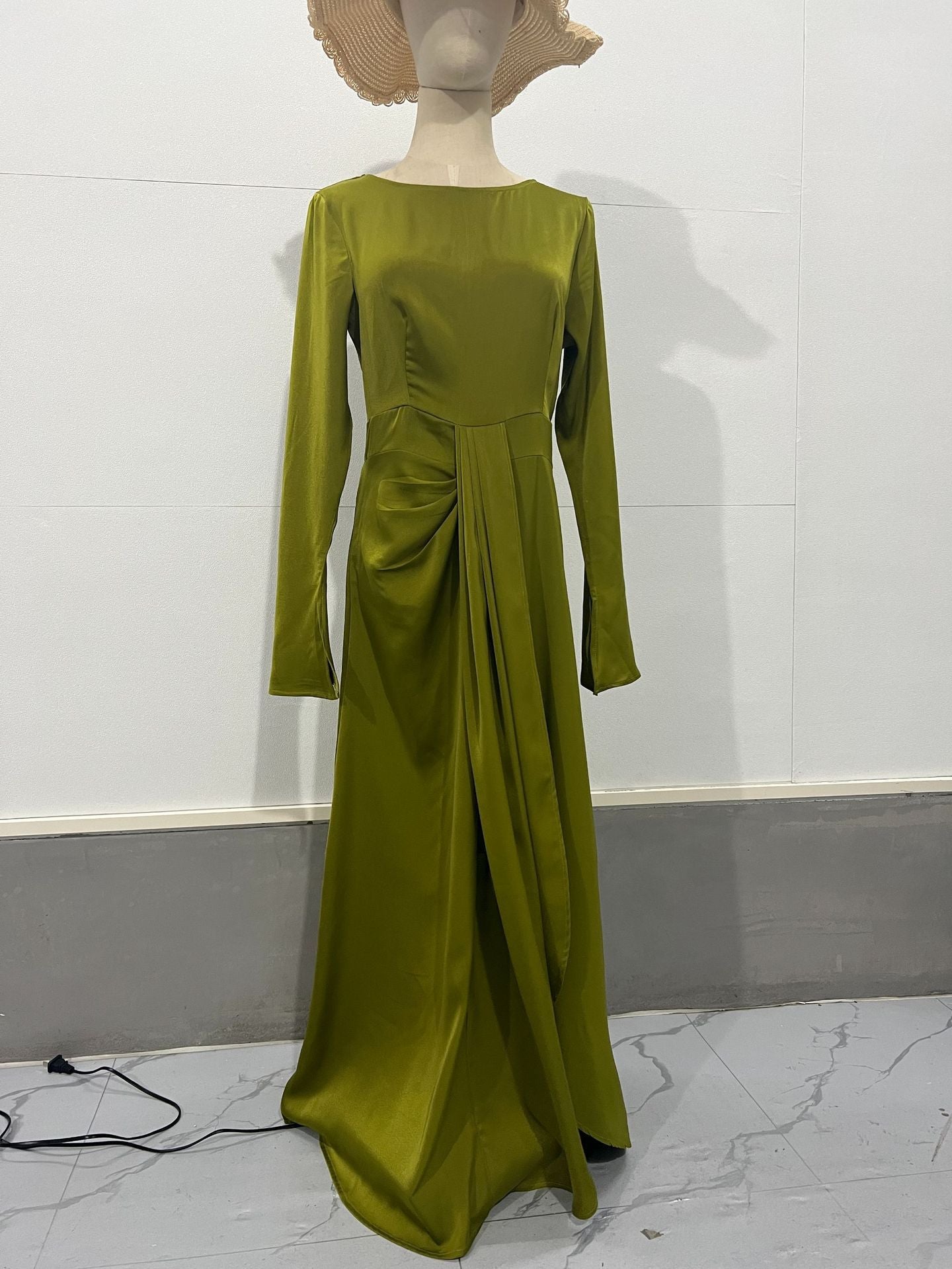 Graceful Satin Banquet Long Dress