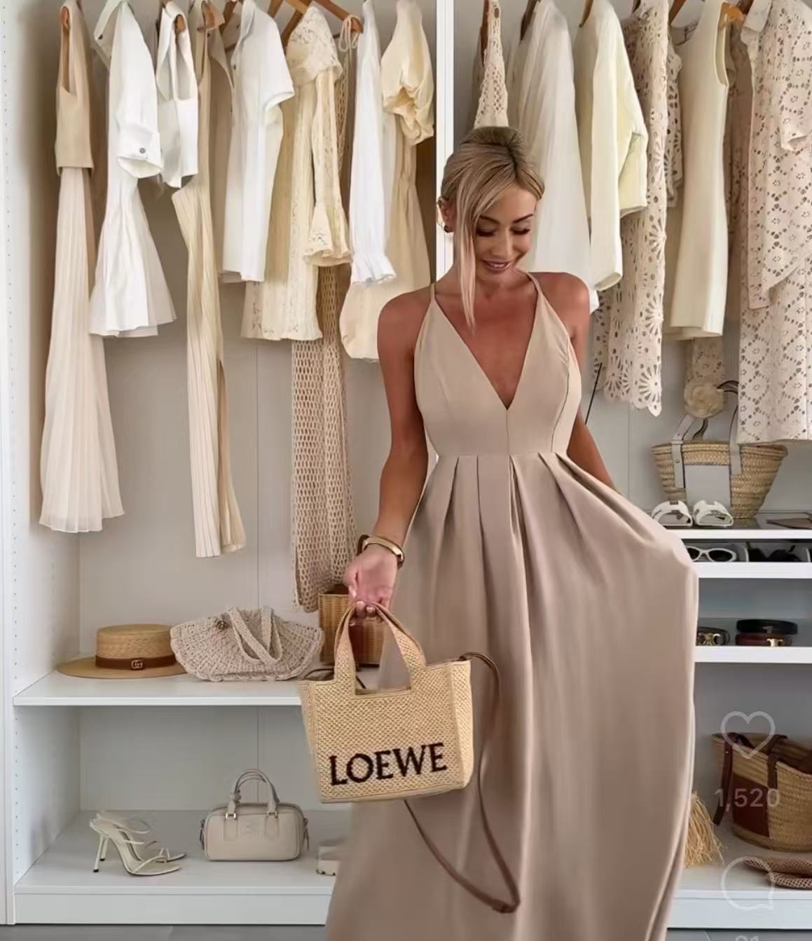 Sexy Sling Tied V-neck Sleeveless Dress