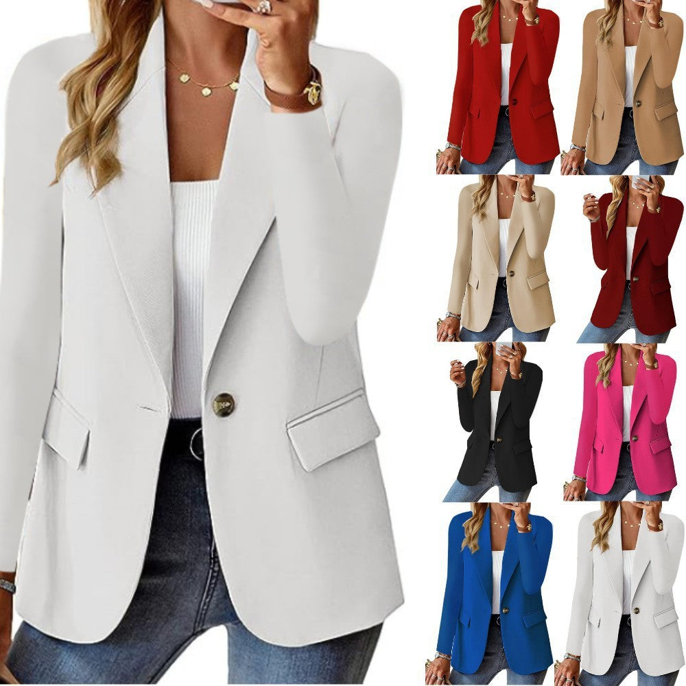 Long Sleeve Cardigan Suit Jacket