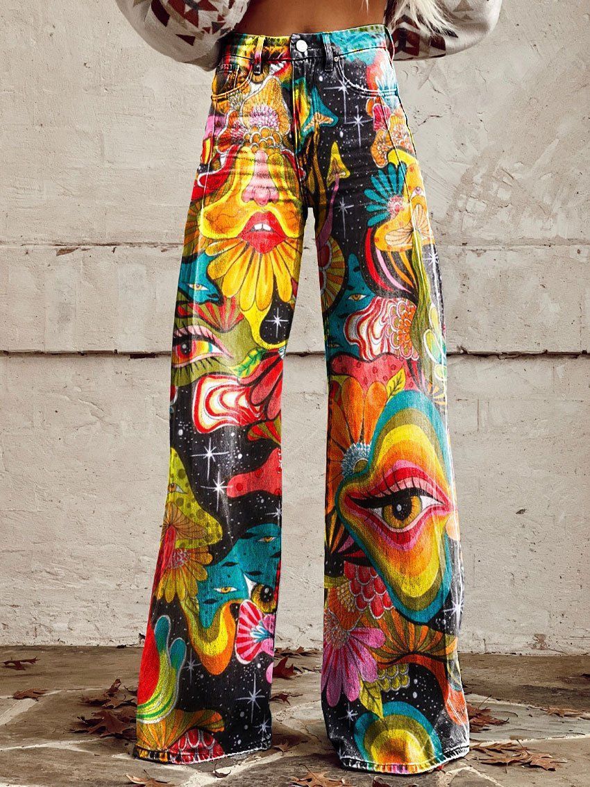 Plus Size Women's Casual Pants Thin Imitation Jeans