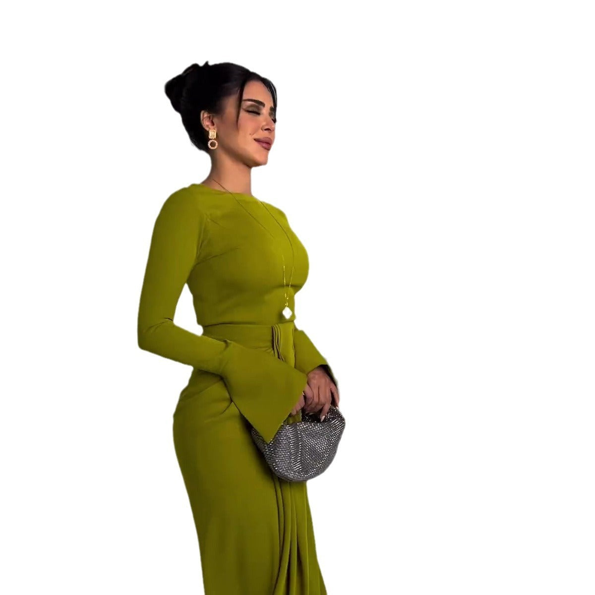 Graceful Satin Banquet Long Dress
