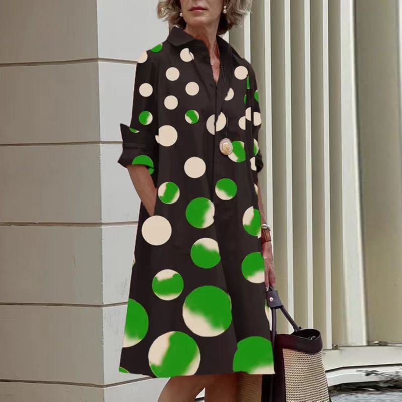 Printed Mid-length Dress