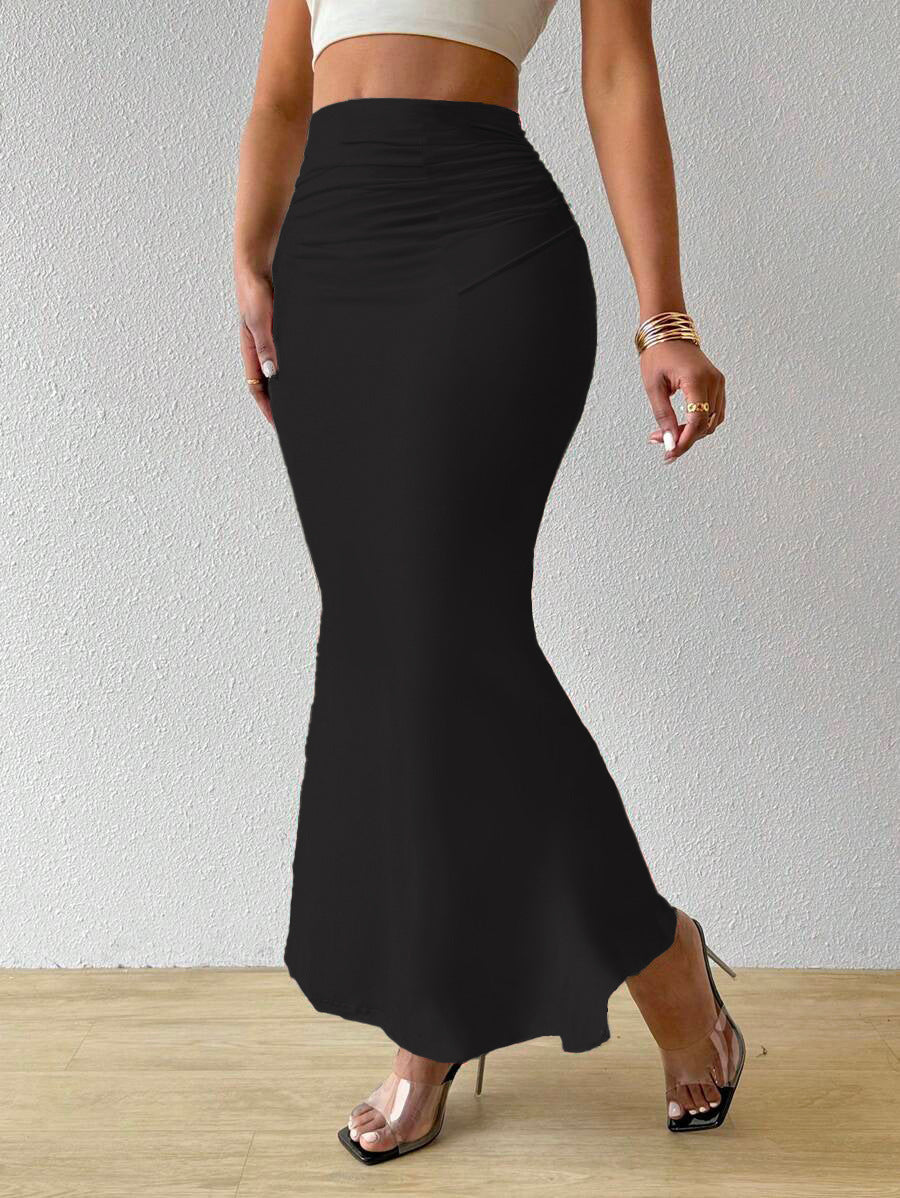 Popular Women's Dress With Zebra Pattern Tight Fitting High Waisted Fish Tail Fashion Skirt