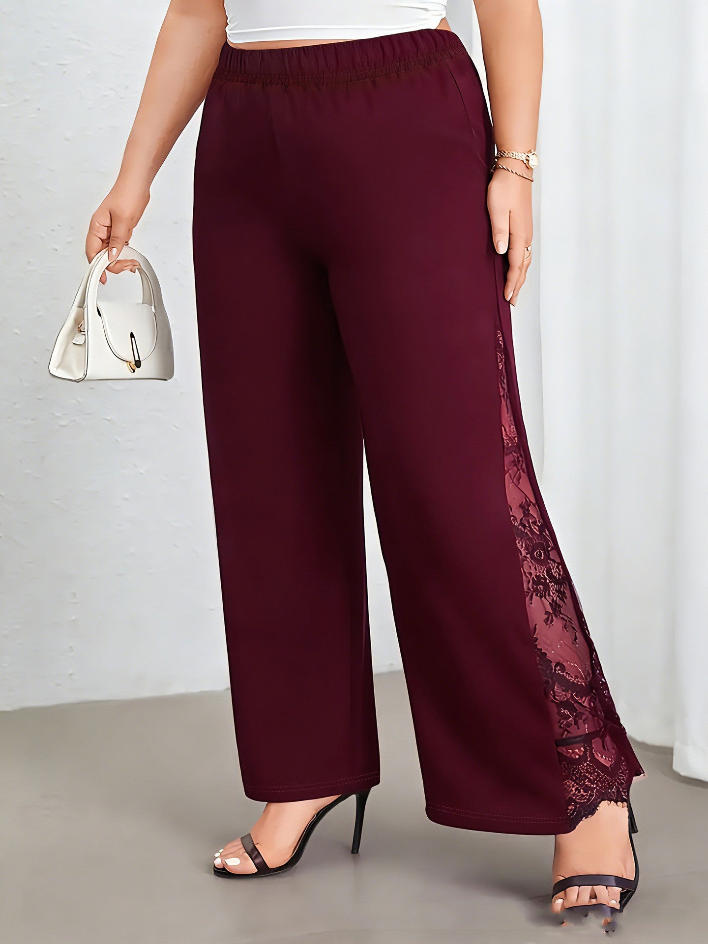 High-waisted Wide-leg Pants Women's Springautumn