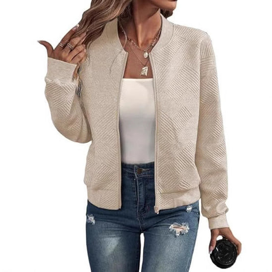 Zipper Pocket Casual Long Sleeve Jacket