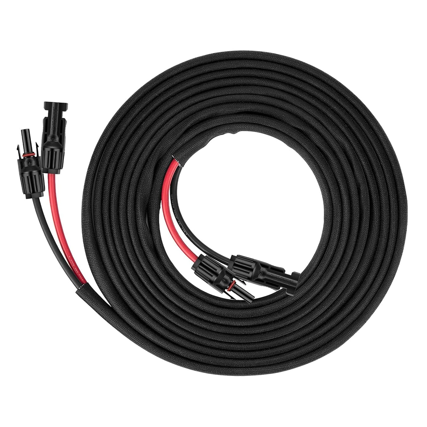 Geosiry 10AWG Solar Extension Cable – 30ft (1 Red + 1 Black)