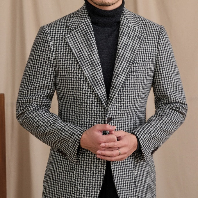 New Wool Suit Jacket Casual Mens