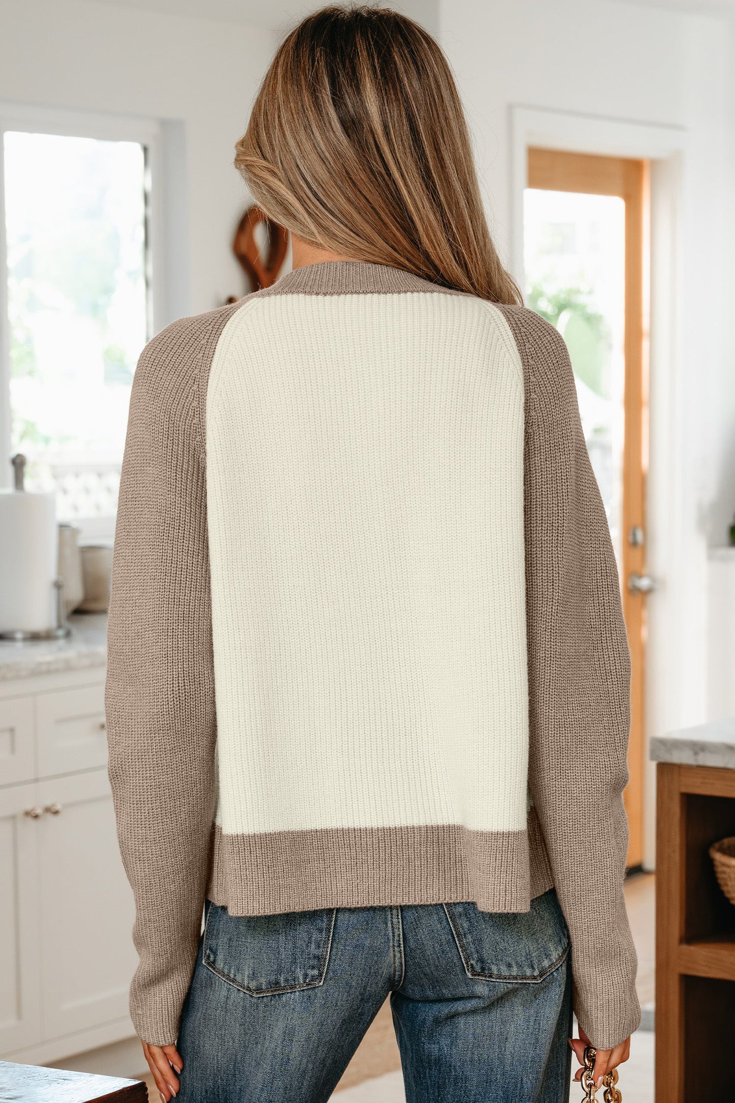 Maryam Ribbed Knit Down Sweater