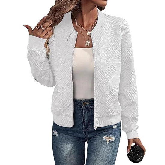 Zipper Pocket Casual Long Sleeve Jacket