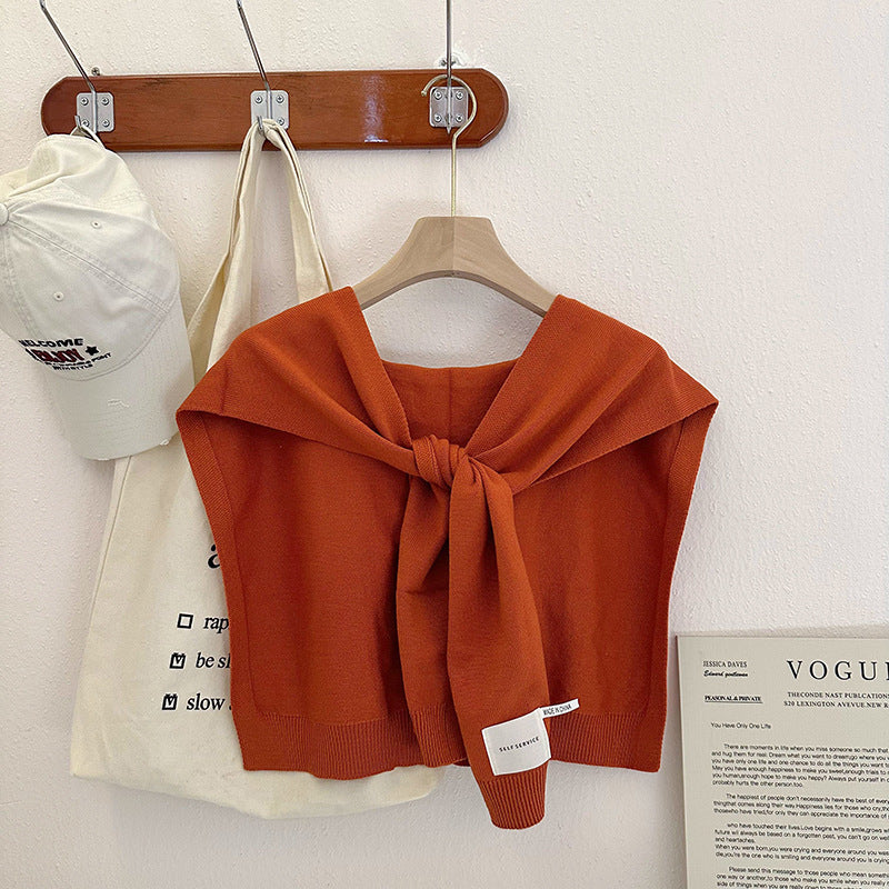 Fashion Shawl All-match Solid Color Scarf