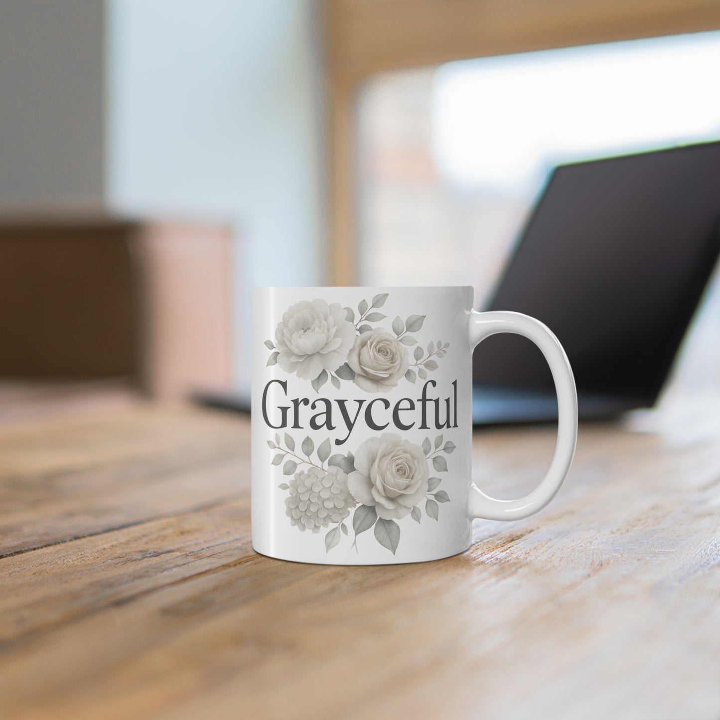 Floral Gratitude Mug | Perfect Gift for Tea Lovers, Coffee Enjoyment, Home Decor, Appreciation Gifts, Birthday Surprises