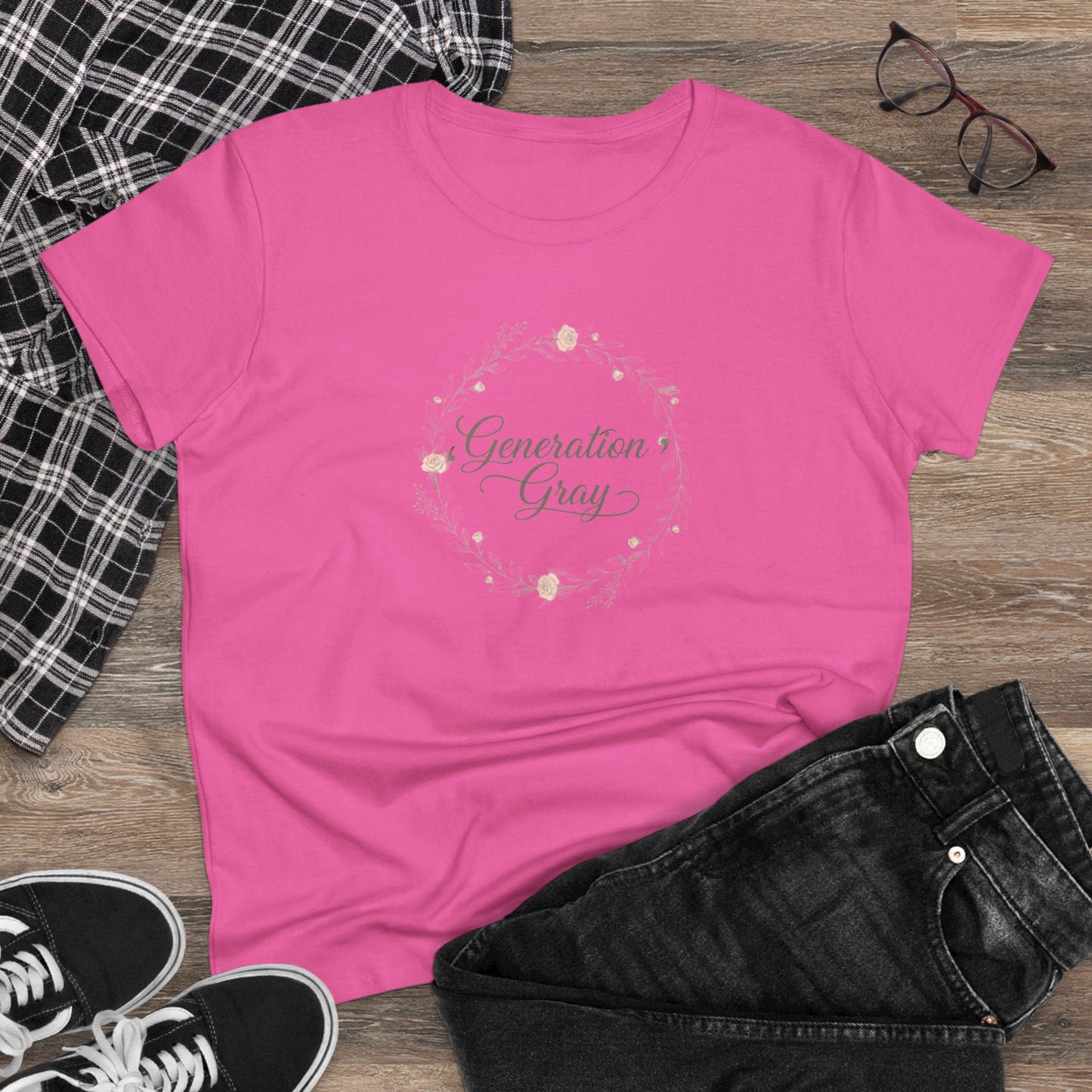 Generation Gray Floral Tee — Women's Tribute T‑Shirt