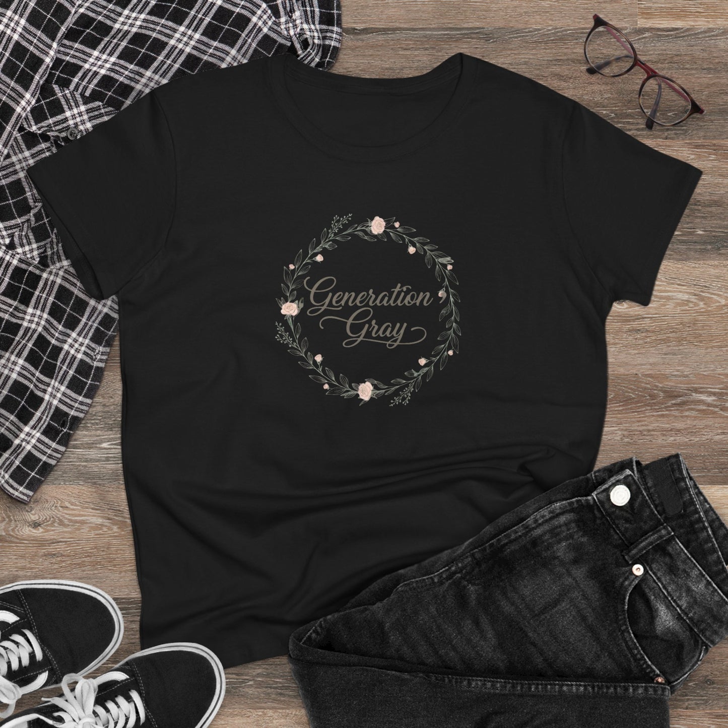 Generation Gray Floral Tee — Women's Tribute T‑Shirt