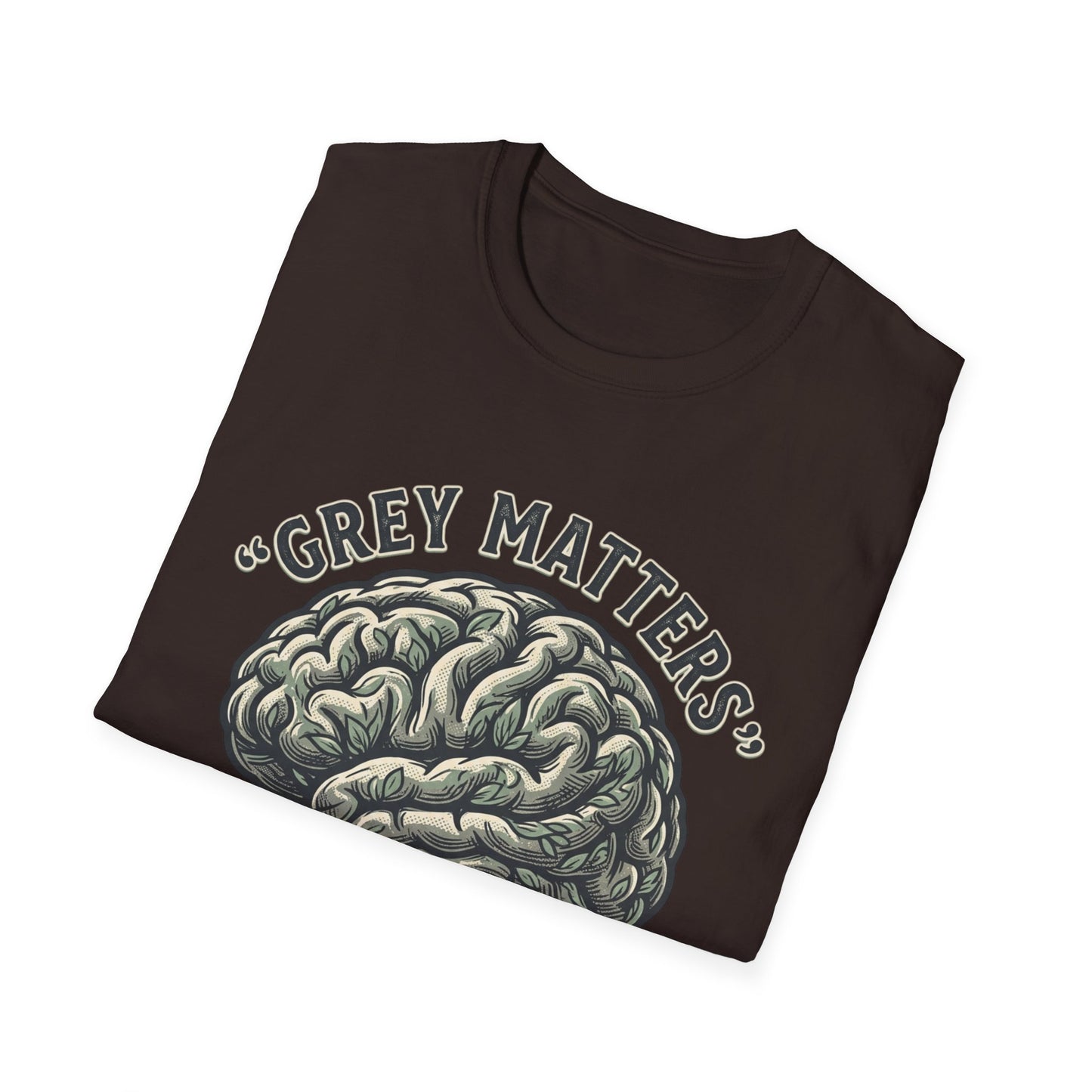 Grey Matters T-Shirt — Brain Tree Illustration Tee