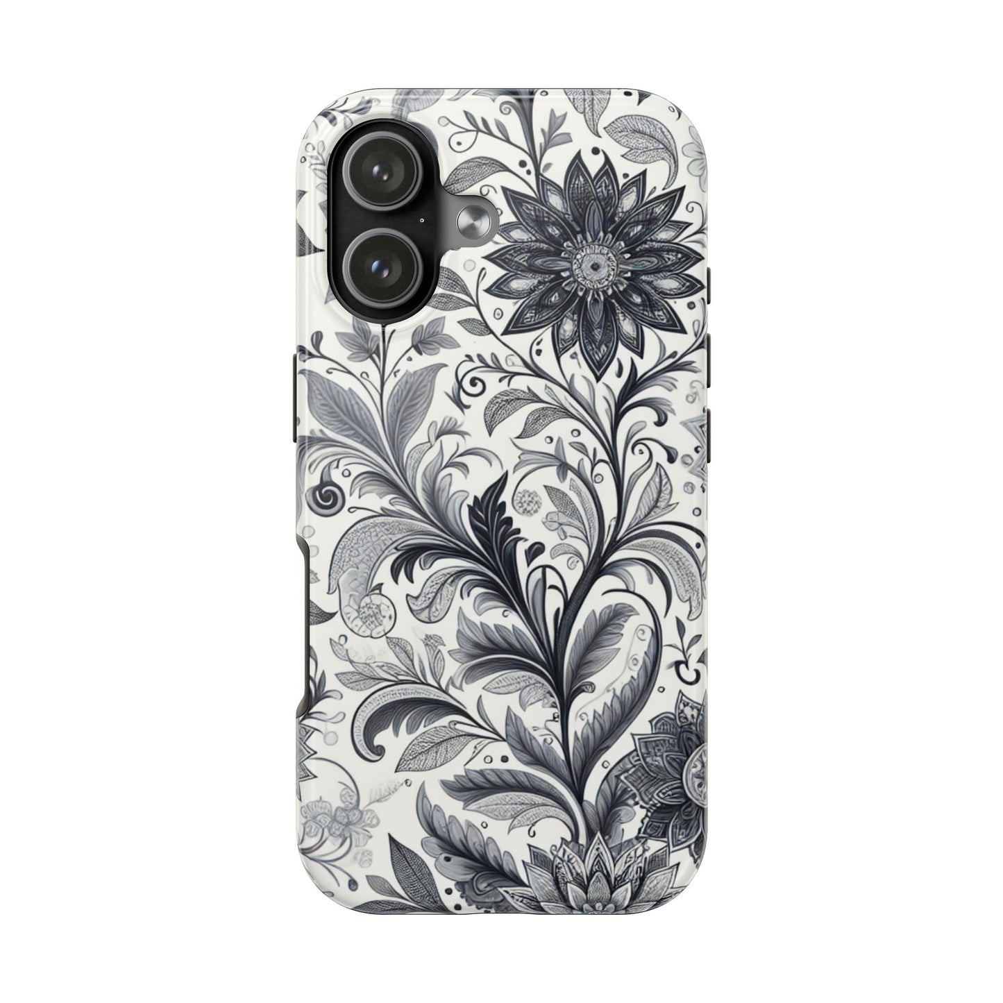 Floral Tough Phone Cases, Durable Phone Cover, Stylish Floral Design, Gift for Her, Trendy Tech Accessories, Birthday Present