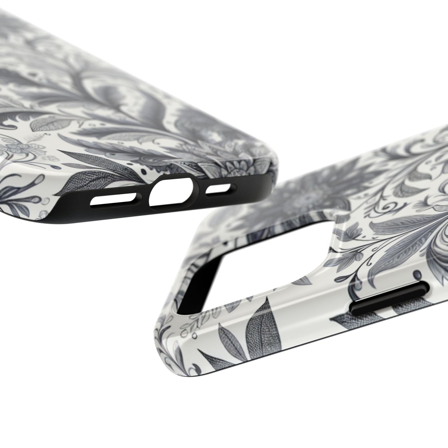 Floral Tough Phone Cases, Durable Phone Cover, Stylish Floral Design, Gift for Her, Trendy Tech Accessories, Birthday Present