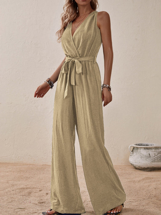 Sleeveless Jumpsuit Arrival High Waist with Straps Sleeveless Jumpsuit Casual