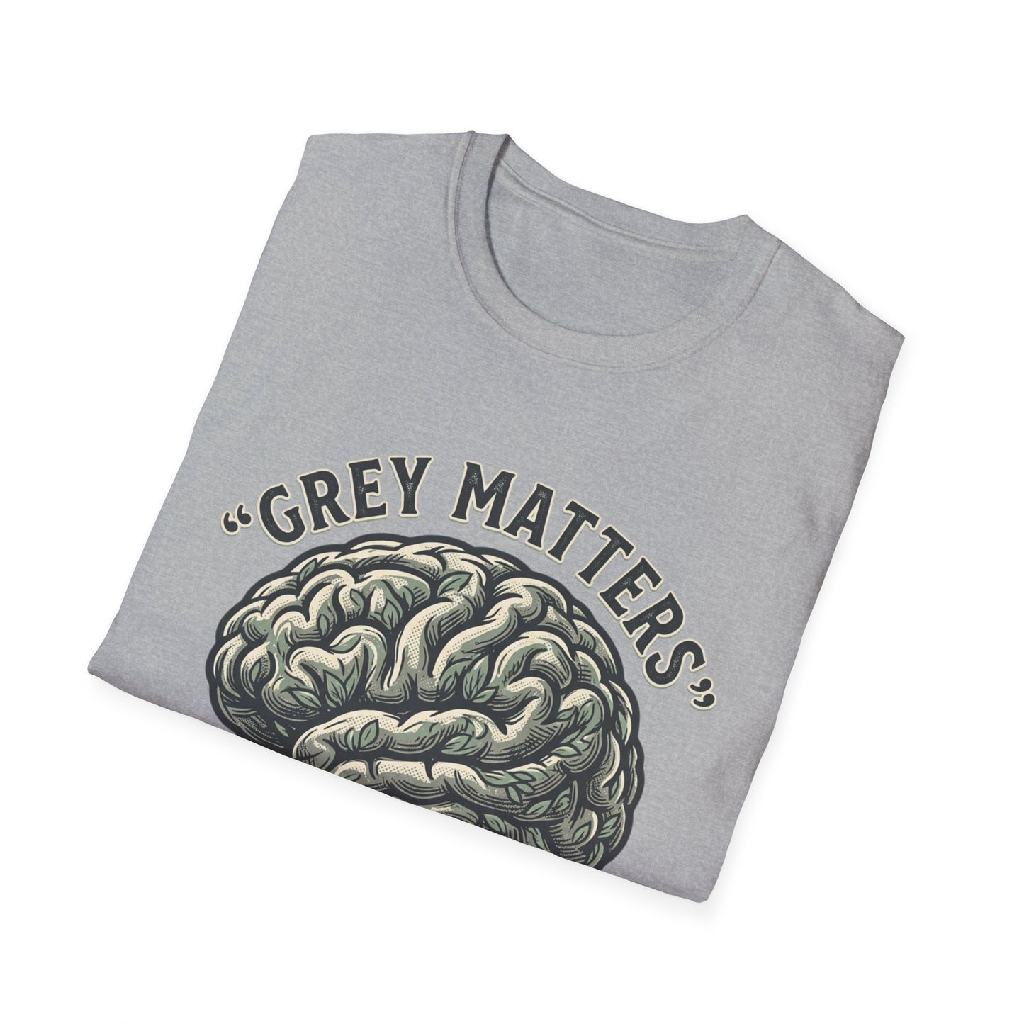 Grey Matters T-Shirt — Brain Tree Illustration Tee