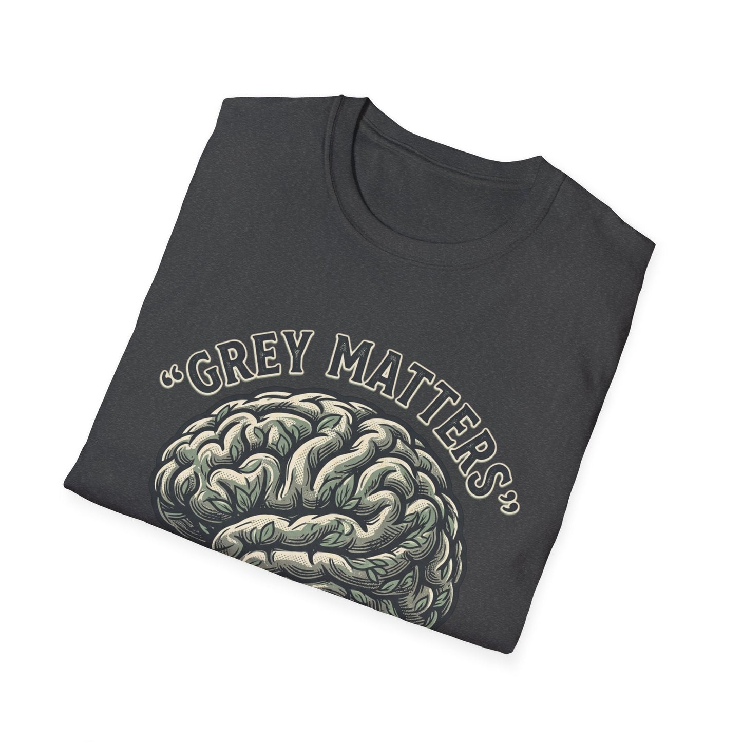 Grey Matters T-Shirt — Brain Tree Illustration Tee