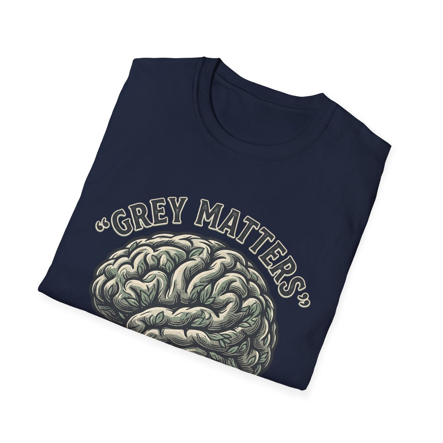 Grey Matters T-Shirt — Brain Tree Illustration Tee