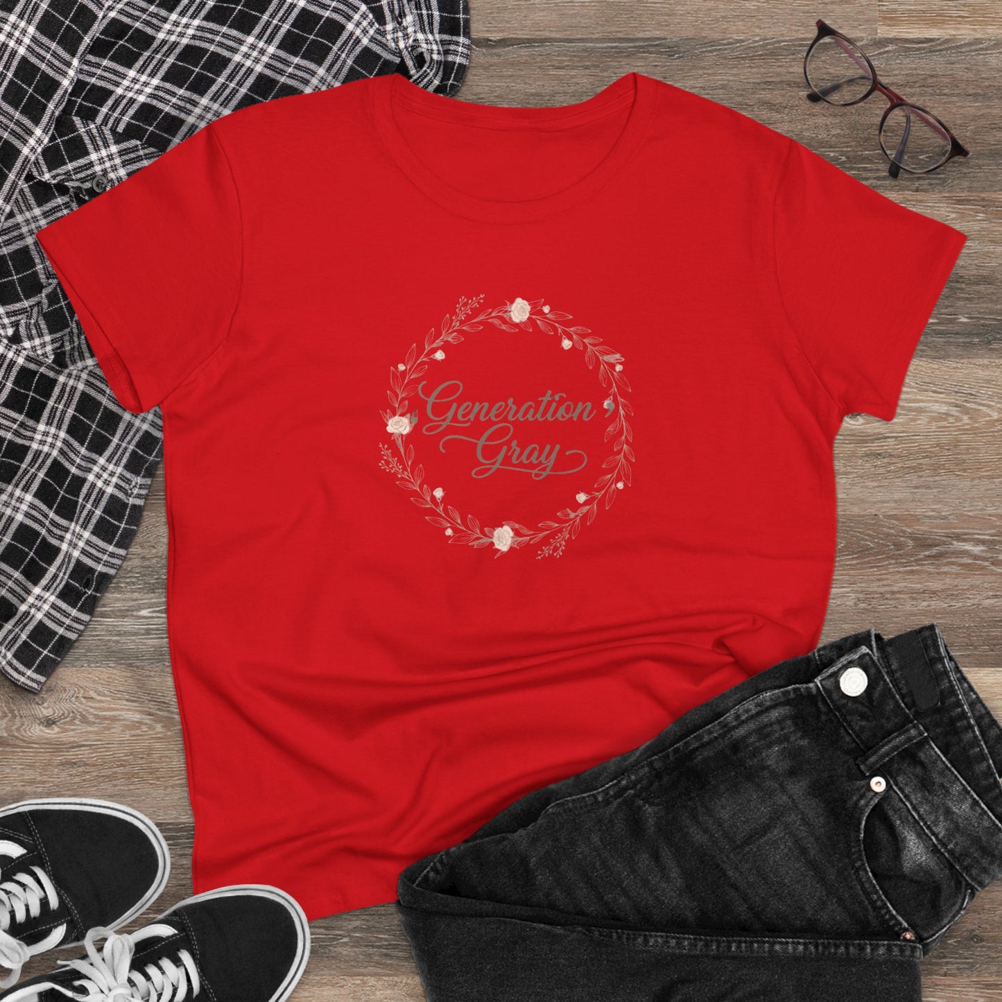 Generation Gray Floral Tee — Women's Tribute T‑Shirt