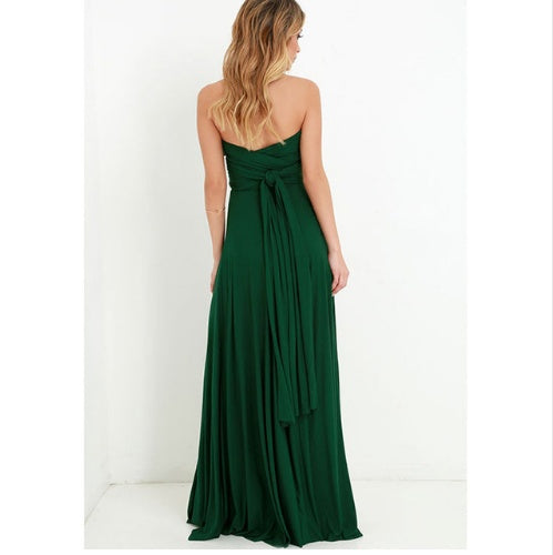 Women's  Long Party Dress Club Floor-Length Summer Backless Bandage Maxi Dress Multiway Boho Women Dress