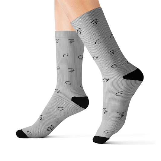 G Grayceful signature Sublimation Socks