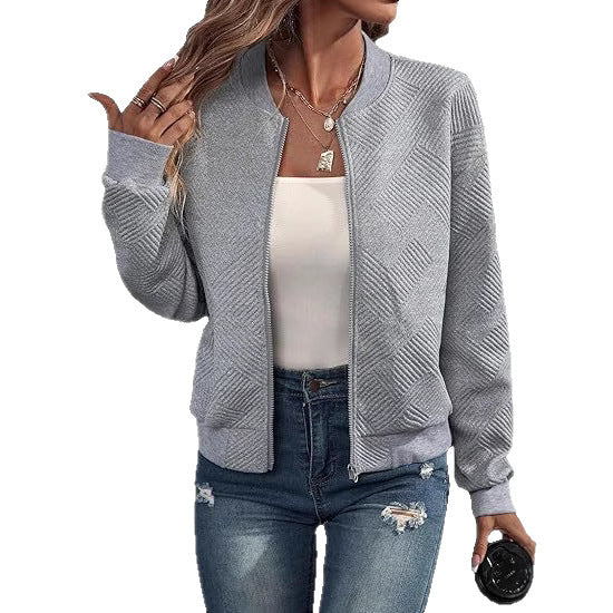 Zipper Pocket Casual Long Sleeve Jacket