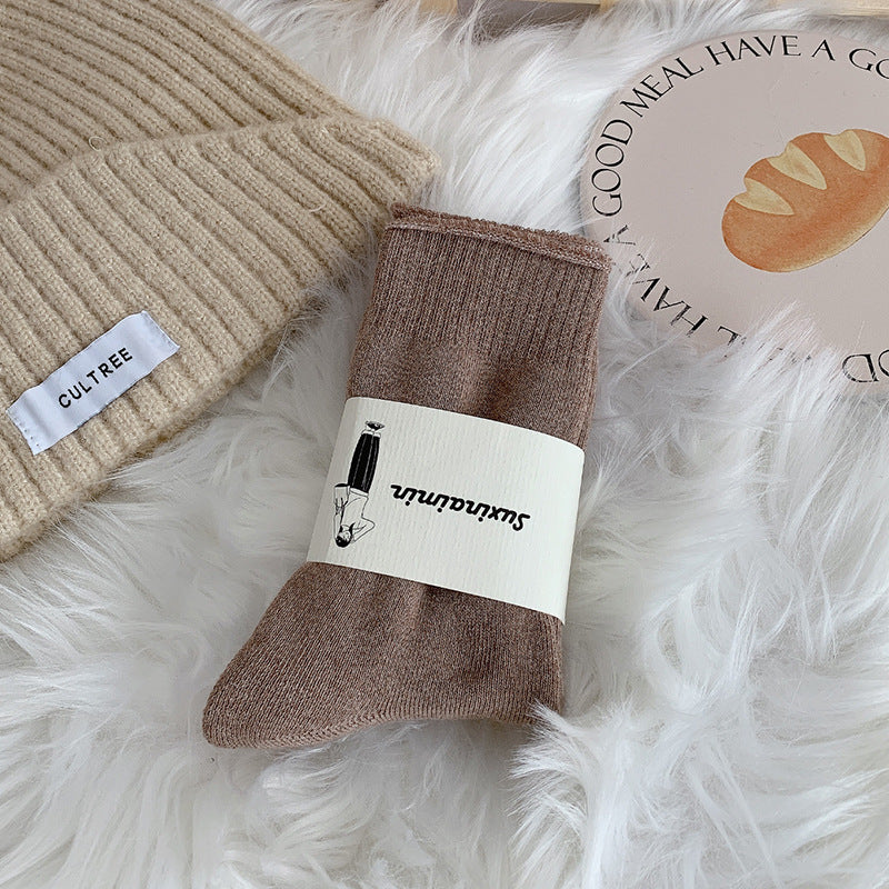 Warm, Stylish Long Socks For A Maillard-inspired Look