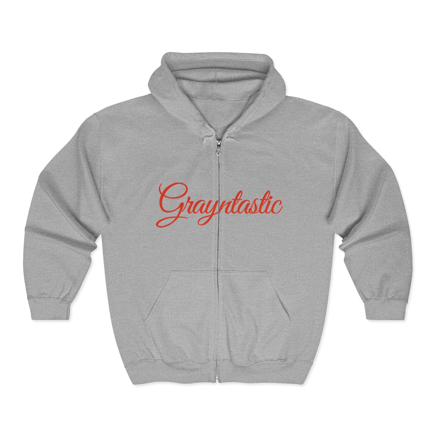 Grayntastic Zip Hoodie for Trendsetters, Cozy Unisex Sweatshirt, Holiday Gift, Casual Wear, Comfortable Layering Piece
