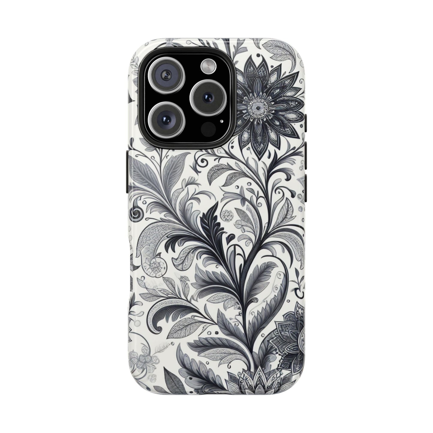 Floral Tough Phone Cases, Durable Phone Cover, Stylish Floral Design, Gift for Her, Trendy Tech Accessories, Birthday Present