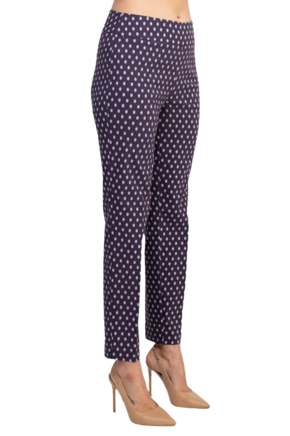 Counterparts Mid Banded Waist Multi Print Stretch Rayon Pants