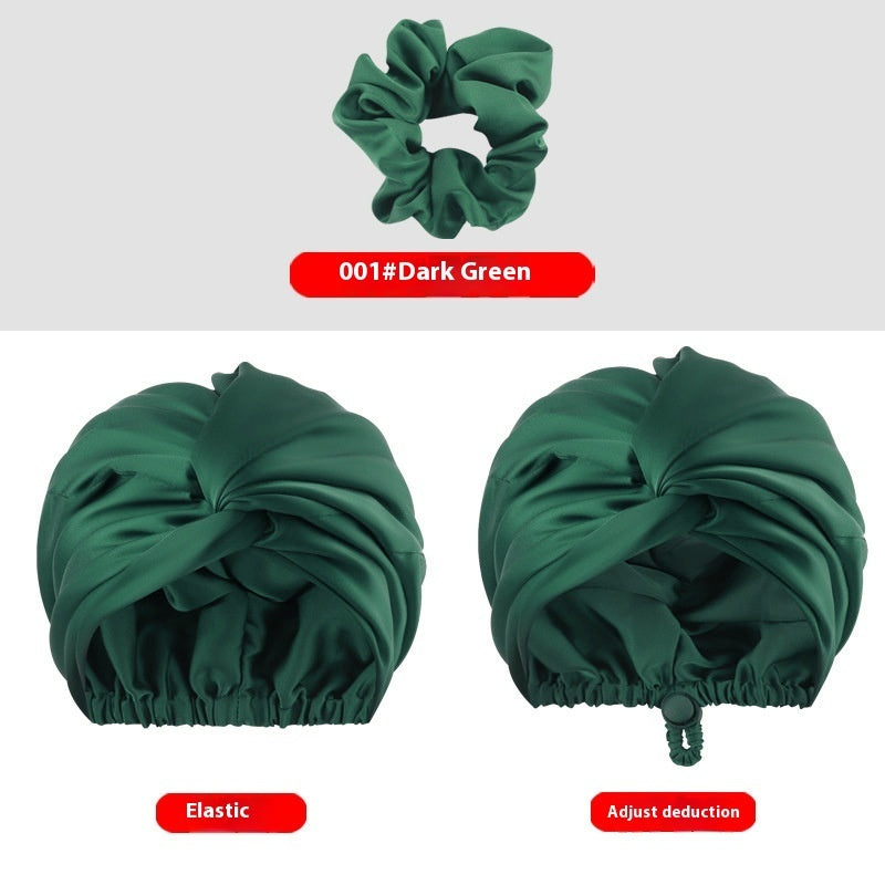 Women's Two-tier Adjustable Silk Makeup Cap
