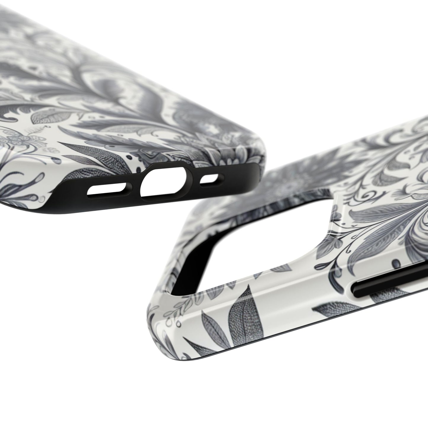 Floral Tough Phone Cases, Durable Phone Cover, Stylish Floral Design, Gift for Her, Trendy Tech Accessories, Birthday Present