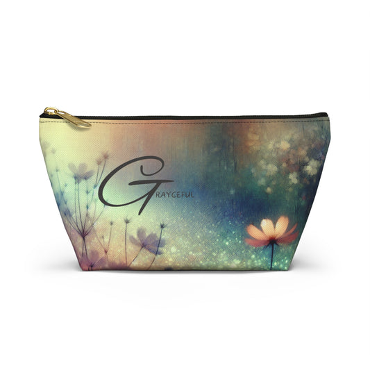 Floral Accessory Pouch - Graceful Design for Everyday Use